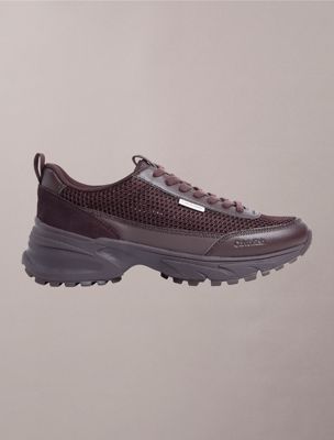 sneakers runner in maglia di rete  da uomini calvin klein