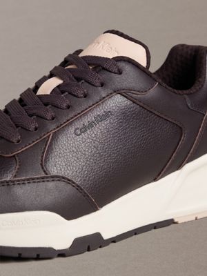 fudge/marshmallow/whisper pink leather chunky dad trainers for men calvin klein