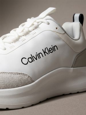 ck curve - sneakers runner leggere bright white da uomini calvin klein
