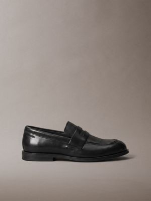 black theo - leather penny loafers for men calvin klein
