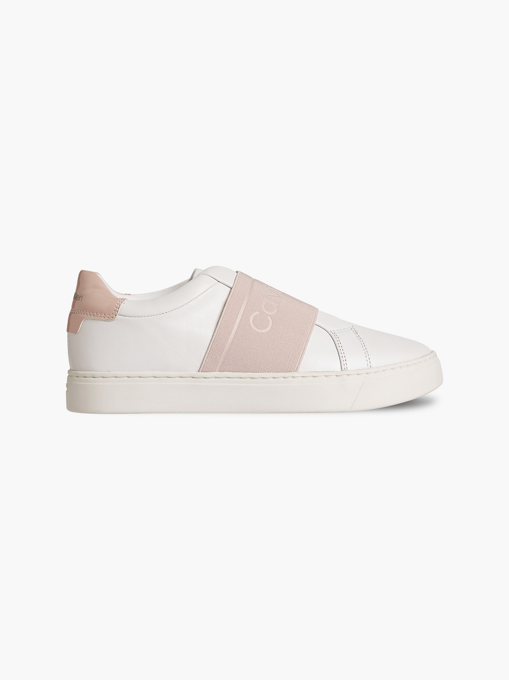 White/sping Rose Leather Slip-On Trainers undefined women Calvin Klein