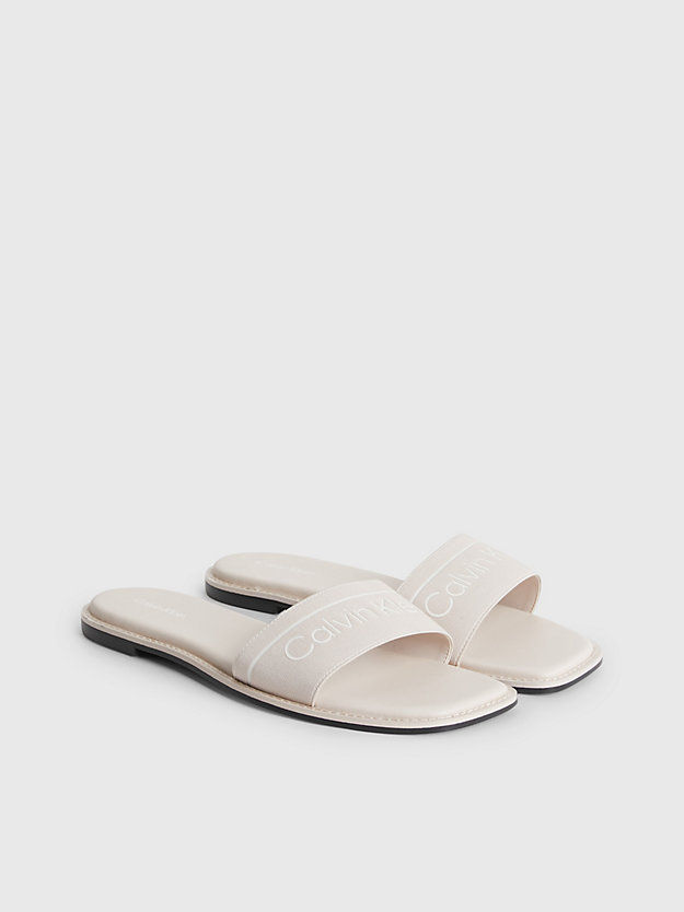 crystal gray square toe sandals for women calvin klein