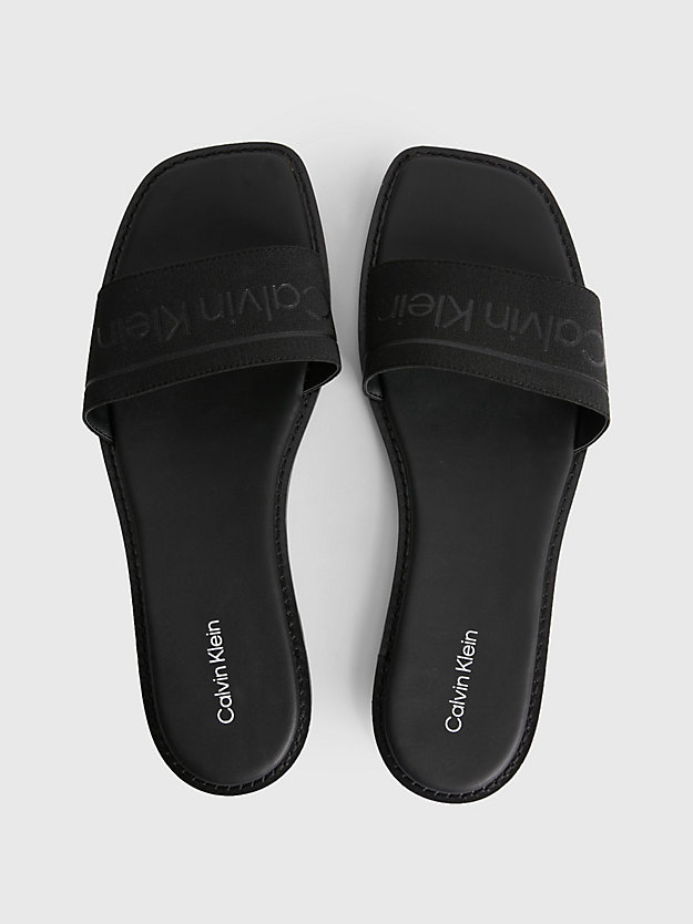 CK BLACK Square Toe Sandals for women CALVIN KLEIN