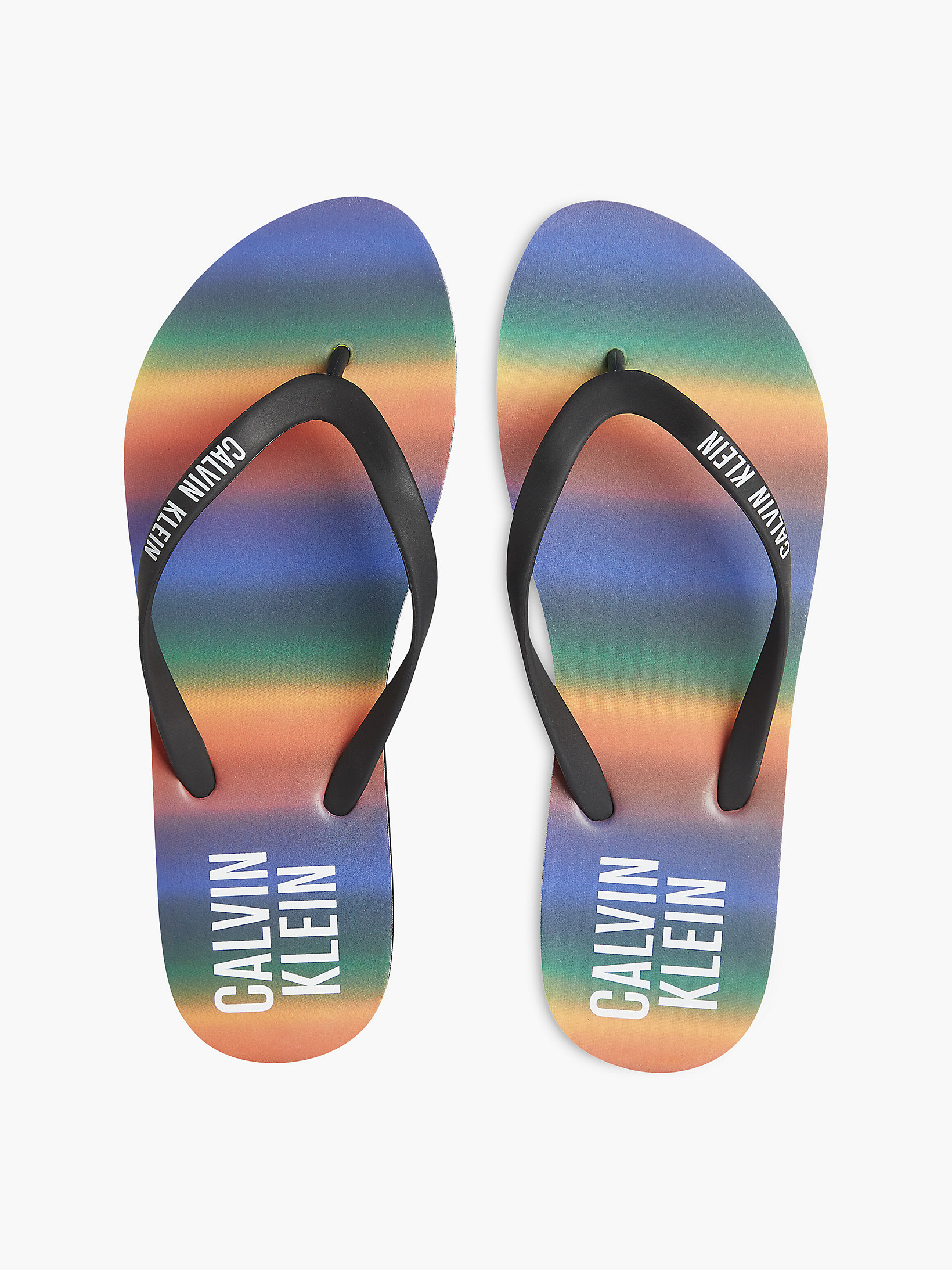 CK Pride Rainbow Aop Logo Flip Flops - Pride undefined women Calvin Klein