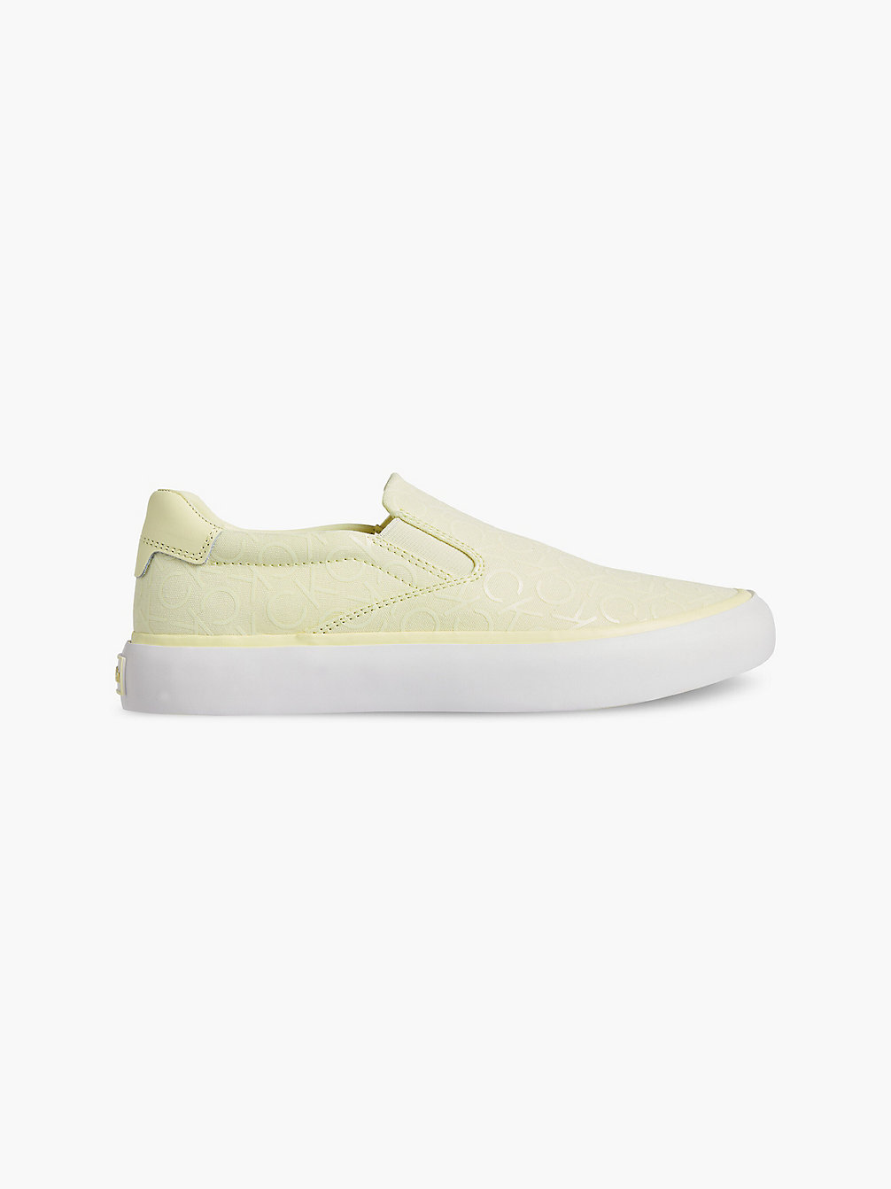 CALM YELLOW MONO MIX Recycled Canvas Slip-On Shoes undefined women Calvin Klein
