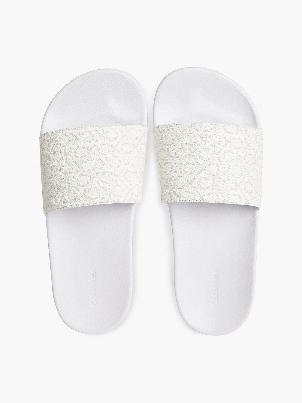 WHITE MONO Recycelte Logo Slipper undefined Damen Calvin Klein