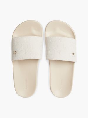  recycled logo jacquard sliders for women calvin klein