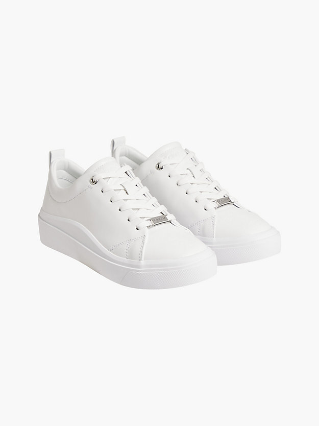 TRIPLE WHITE Leder-Sneakers für Damen CALVIN KLEIN