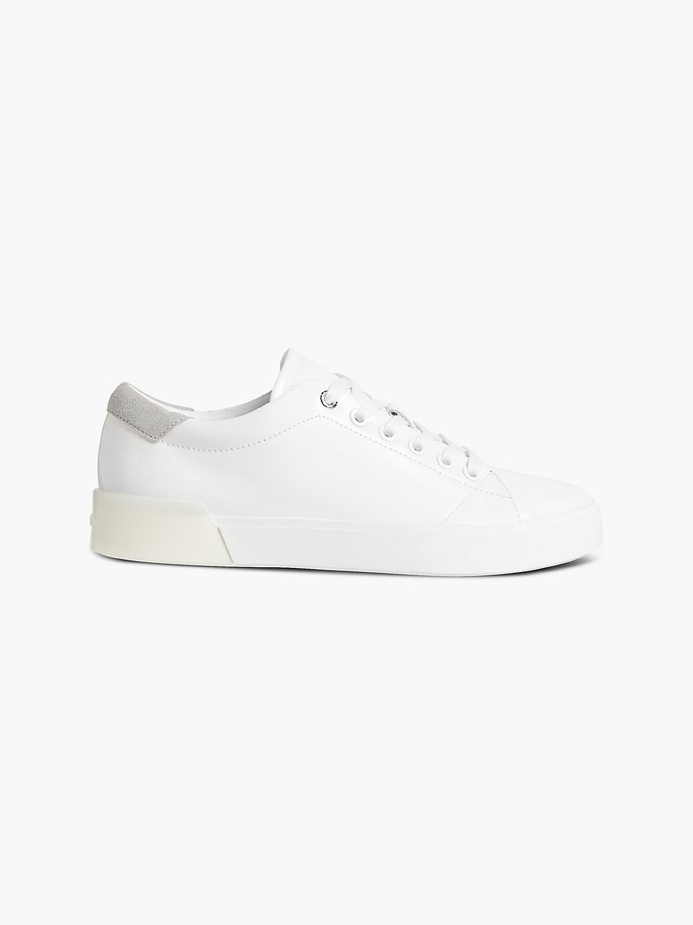 CK WHITE Leather Trainers undefined women Calvin Klein