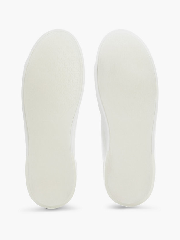 CK WHITE Skórzane buty sportowe za kostkę dla Kobiety CALVIN KLEIN
