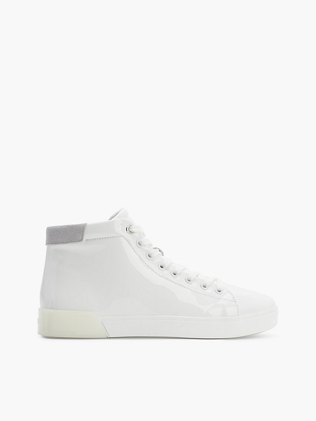 CK White Leather High-Top Trainers undefined women Calvin Klein