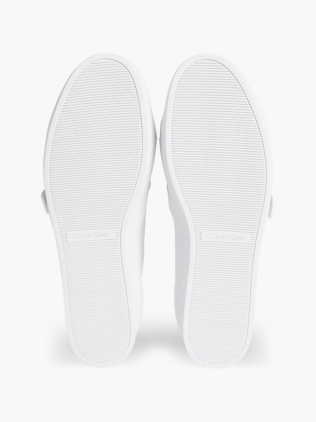 TRIPLE WHITE Plateau-Sneakers aus Leder für Damen CALVIN KLEIN