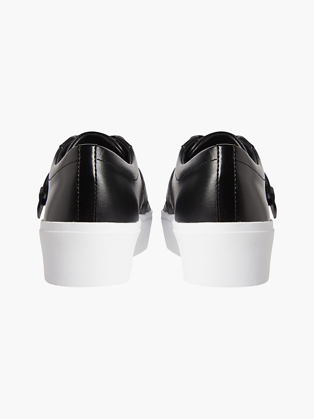 CK BLACK Plateau-Sneakers aus Leder für Damen CALVIN KLEIN