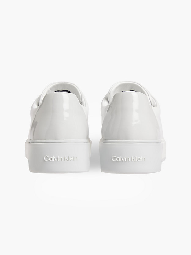 CK WHITE Leder-Sneakers für Damen CALVIN KLEIN