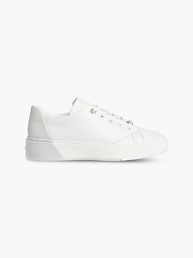 CK White Leather Trainers undefined women Calvin Klein