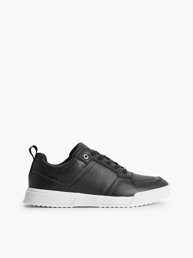 CK Black Leder-Sneakers undefined Damen Calvin Klein
