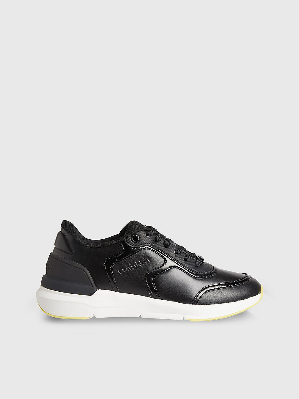CK BLACK Recycled Faux Leather Trainers undefined women Calvin Klein