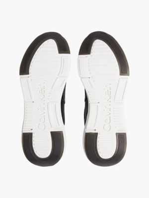 BLACK / BLACK MONO Sneakers aus recyceltem Kunstleder für Damen CALVIN KLEIN