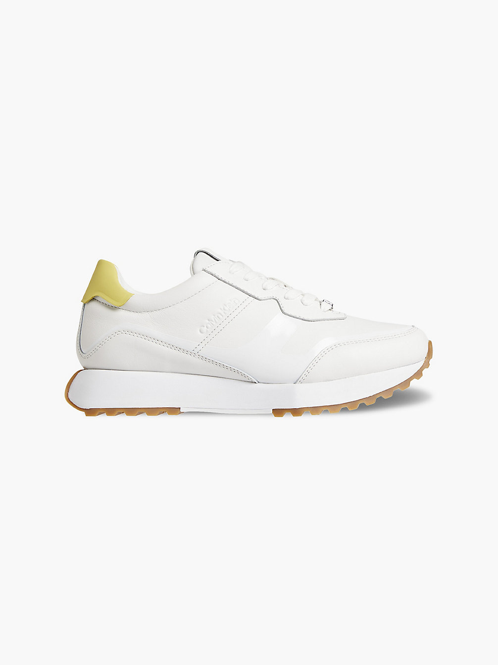 CK WHITE Leather Trainers undefined women Calvin Klein