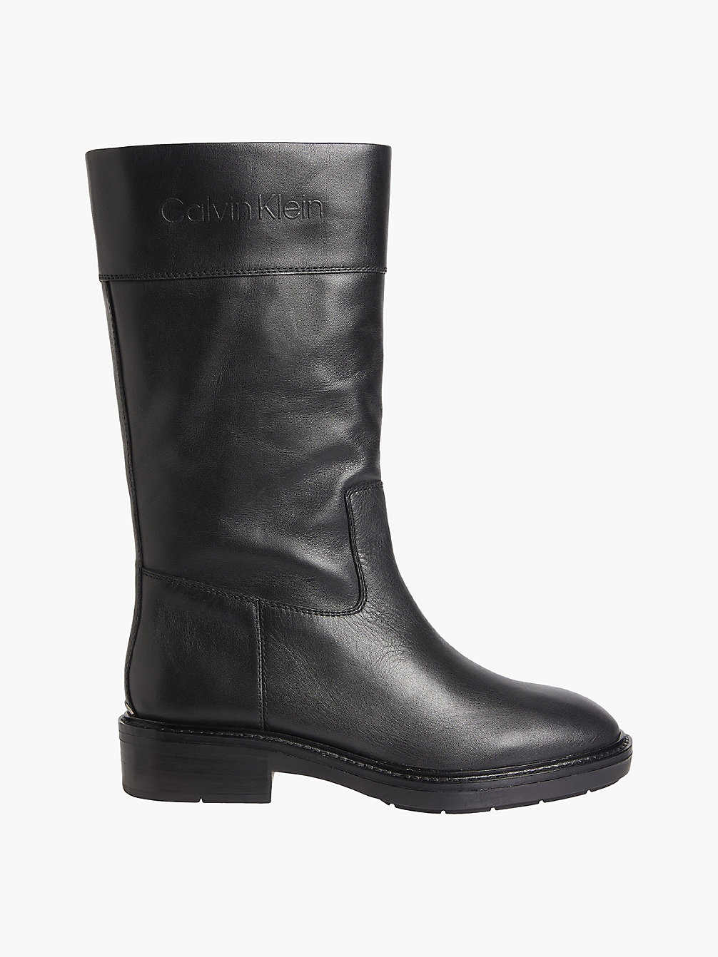 CK BLACK Leather Heeled Boots undefined women Calvin Klein