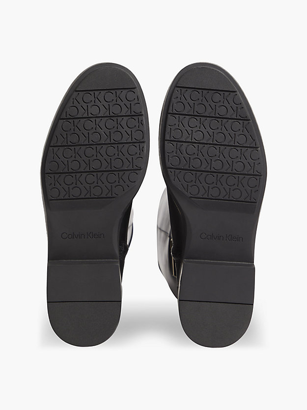 CK BLACK Skórzane buty za kostkę dla Kobiety CALVIN KLEIN