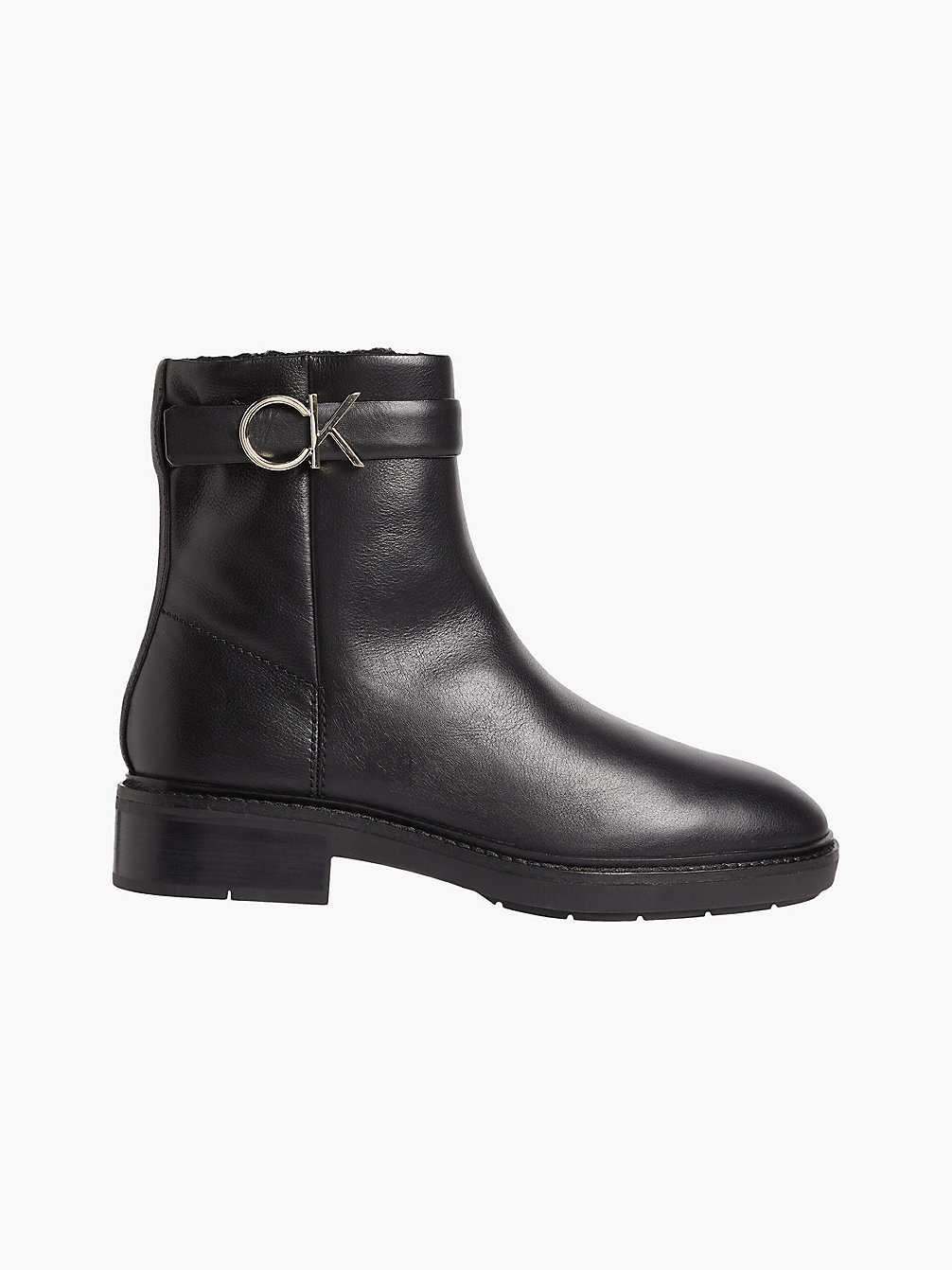 CK BLACK > Ankle-Boots Aus Leder > undefined Damen - Calvin Klein
