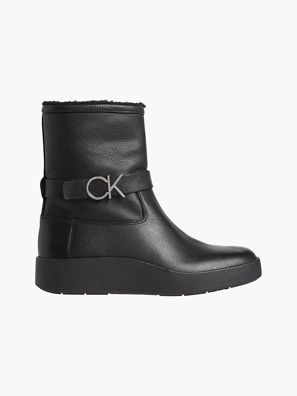 CK BLACK > Ankle-Boots Aus Leder > undefined Damen - Calvin Klein