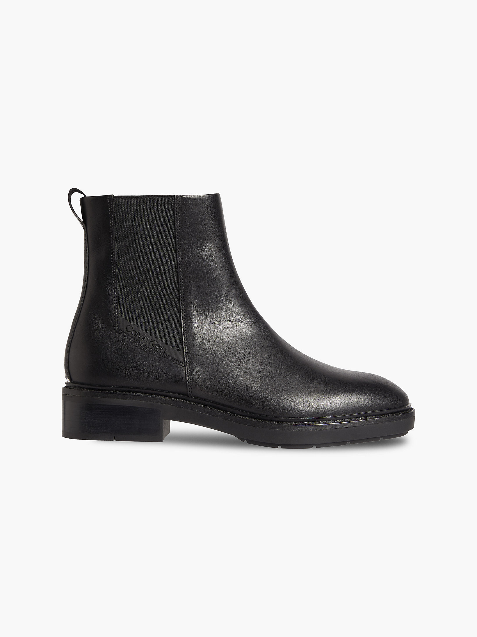 CK Black Leather Chelsea Boots undefined women Calvin Klein