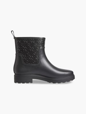 logo-gummistiefel für damen - calvin klein