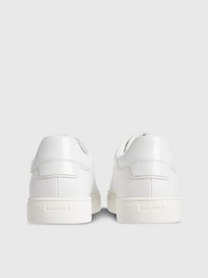BRIGHT WHITE Baskets en cuir for femmes CALVIN KLEIN