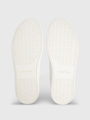 BRIGHT WHITE Baskets en cuir for femmes CALVIN KLEIN