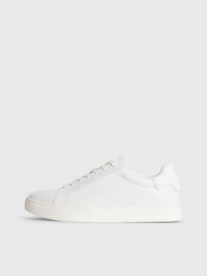 BRIGHT WHITE Baskets en cuir for femmes CALVIN KLEIN