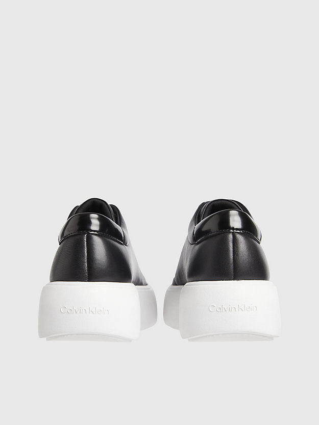 CK BLACK Skórzane buty sportowe na platformie dla Kobiety CALVIN KLEIN