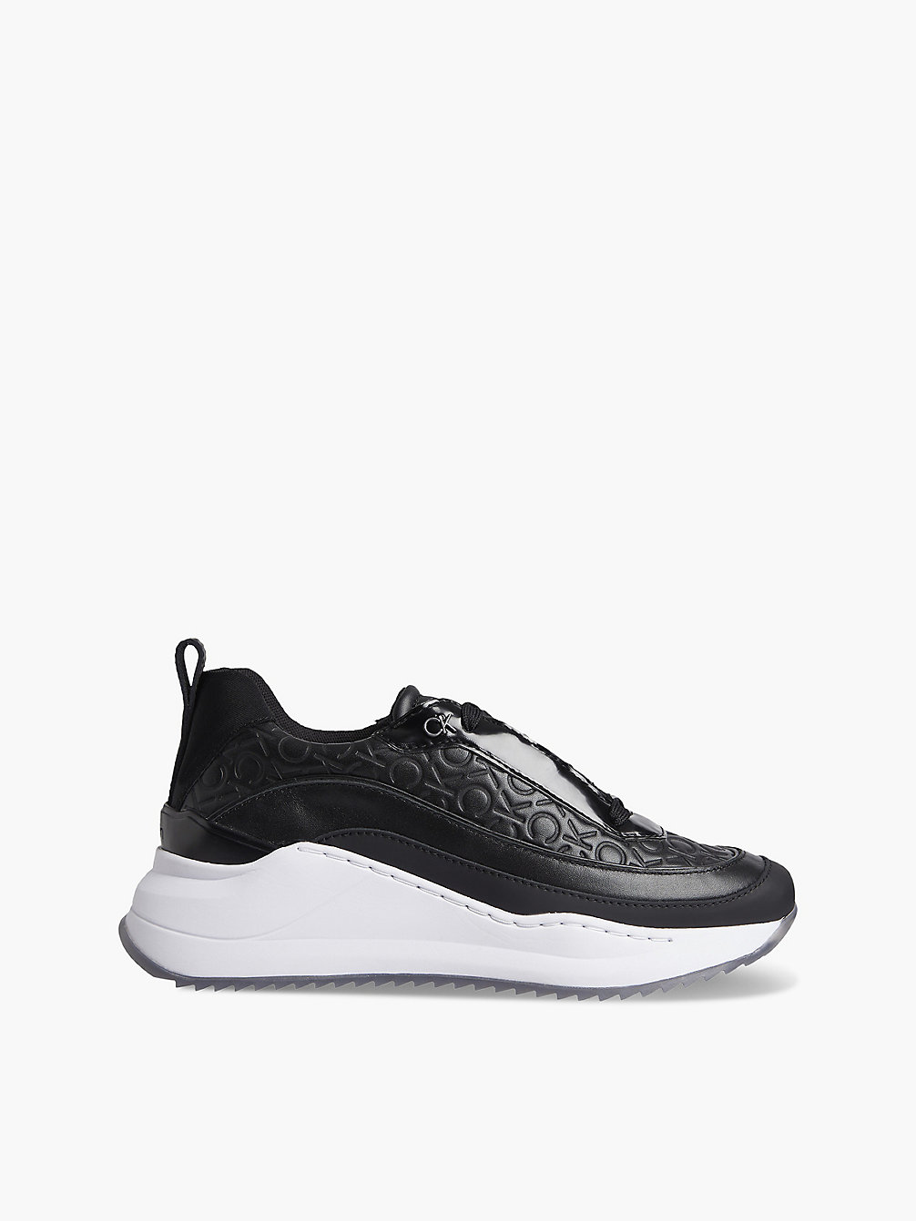 SEASONAL BLACK MONO > Leren Sneakers Met Sleehak En Logo > undefined dames - Calvin Klein