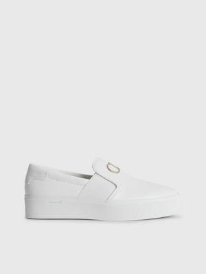 Leather Platform Slip-On Shoes Calvin Klein® | HW0HW01421YBR
