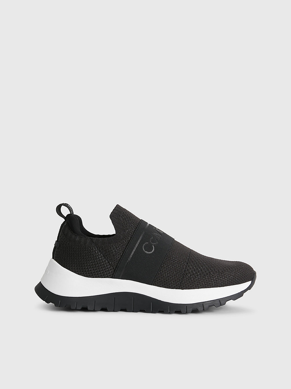 CK BLACK Recycled Knit Slip-On Trainers undefined women Calvin Klein
