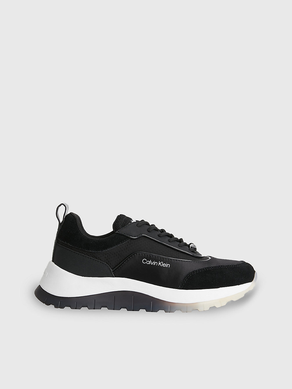 CK BLACK > Recycled Suede And Satin Trainers > undefined Женщины - Calvin Klein