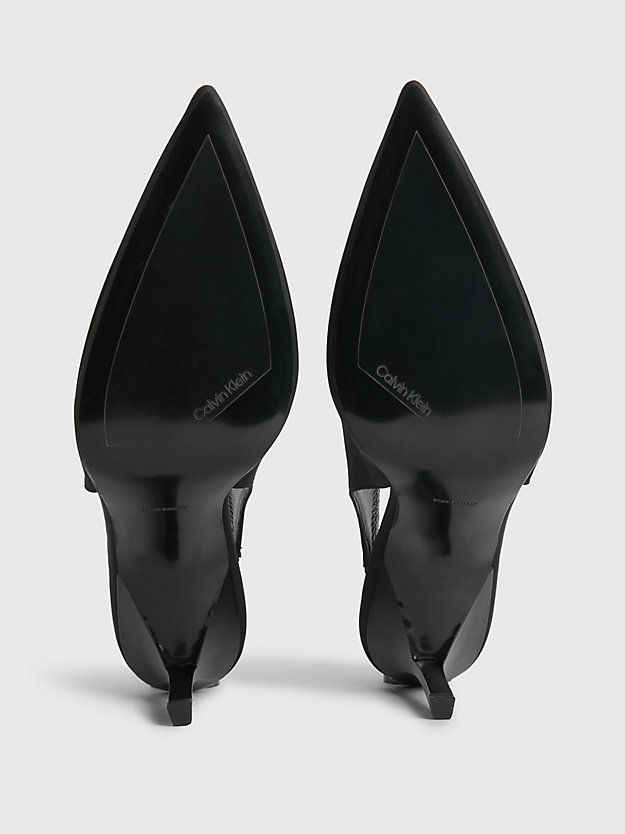 CK BLACK Zapatos de salón de nailon reciclado de mujer CALVIN KLEIN
