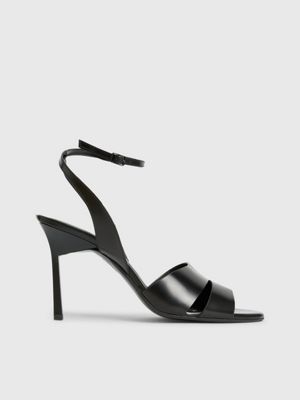 Sandales talon en cuir Calvin Klein HW0HW01462BEH