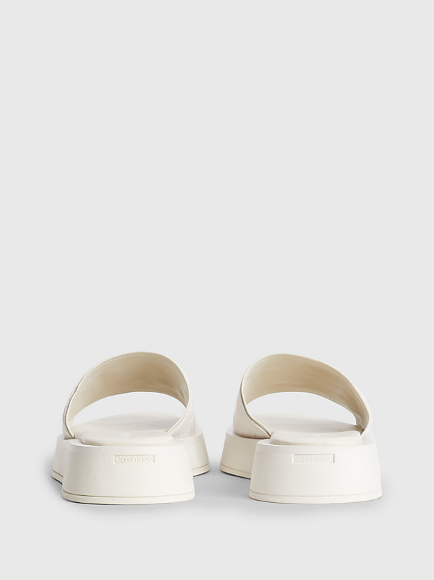 neutral mono sandały z żakardowym logo z materiałów z recyklingu dla kobiety - calvin klein