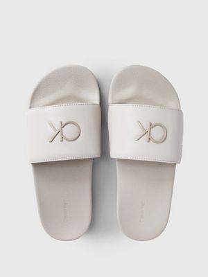 Calvin klein clearance sliders womens white