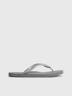 Metallic Flip Flops Calvin Klein® HW0HW015300IP