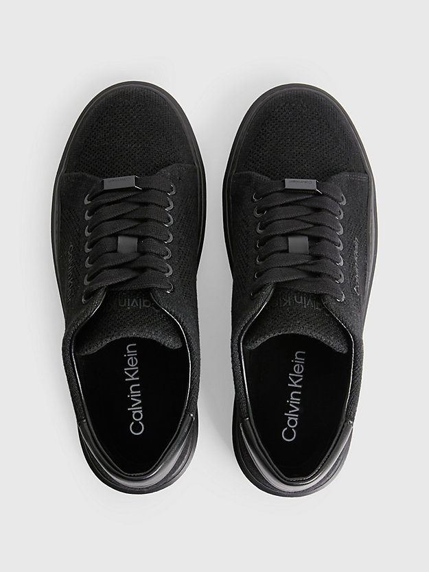 ck black ekologiczne dzianinowe buty sportowe dla kobiety - calvin klein
