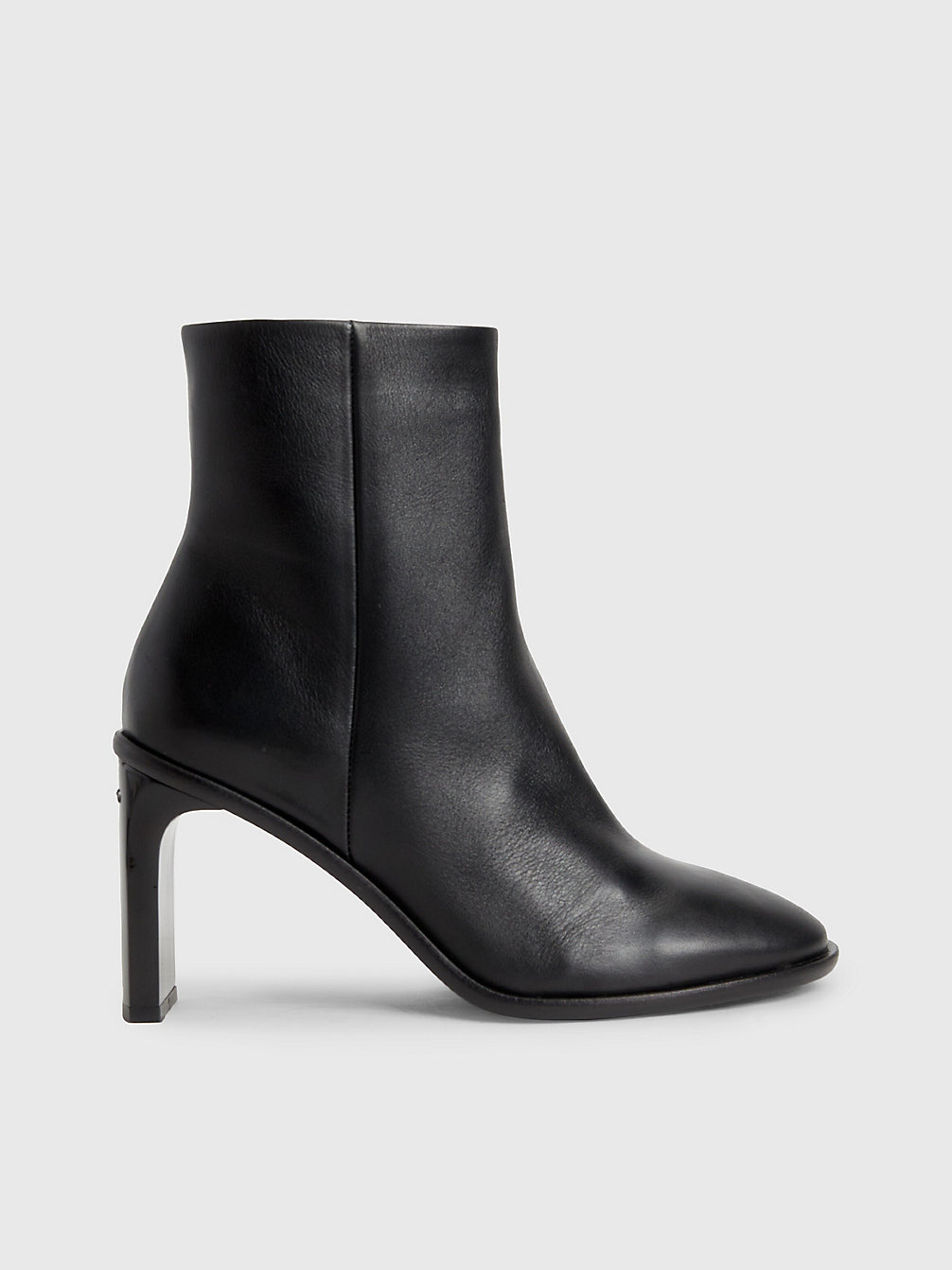 CK BLACK Leather Heeled Ankle Boots undefined women Calvin Klein