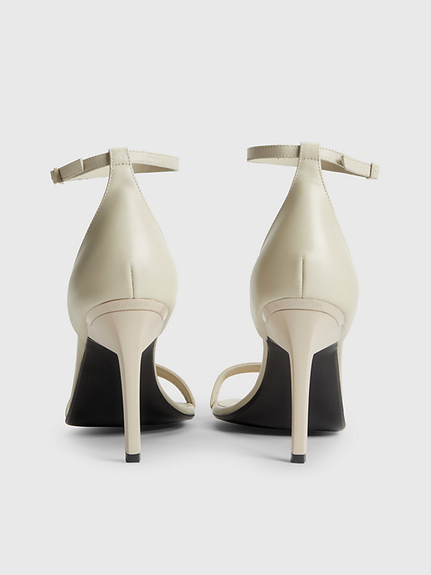 FEATHER GRAY Leren sandalen met stilettohak voor dames CALVIN KLEIN