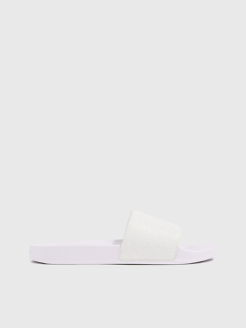 WHITE MONO > Recycelte Slippers Mit Logo > undefined Damen - Calvin Klein