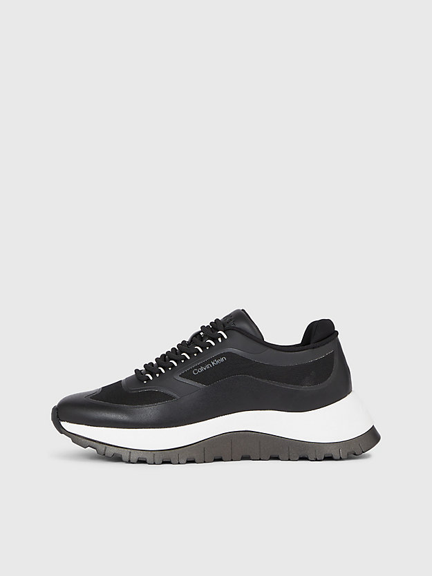 ck black sneakers in blockfarbendesign für damen - calvin klein