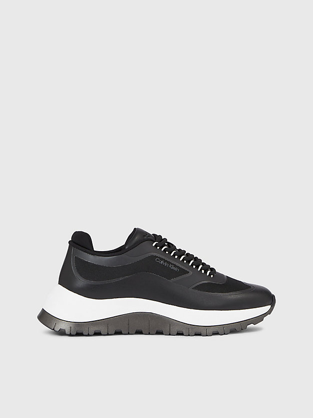 ck black sneakers in blockfarbendesign für damen - calvin klein