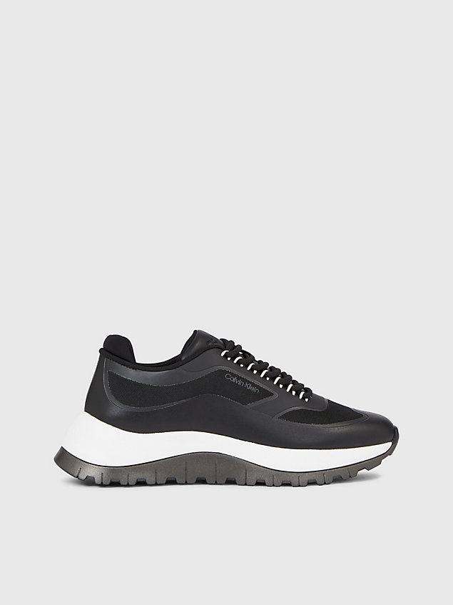 black sneakers in blockfarbendesign für damen - calvin klein