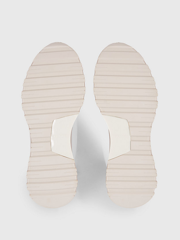 zapatillas deportivas color block bright white de mujer calvin klein